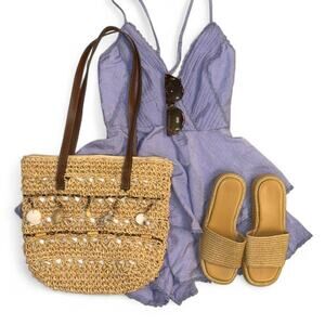 Boho fairycore coquette spring summer ruffle lace trim romper